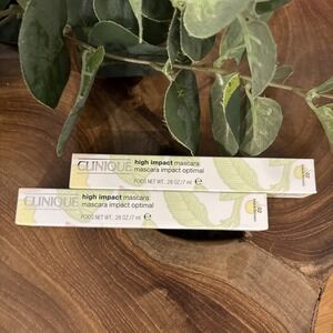 LOT OF 2 Clinique High Impact Mascara 02 Black/brown Full Size 0.28oz New In Box